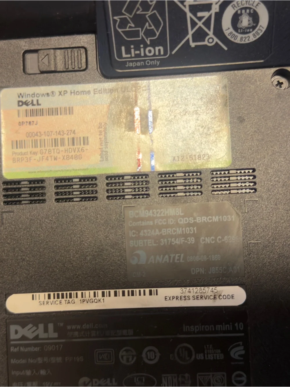Dell Inspiron Mini Black and Silver Compact Laptop